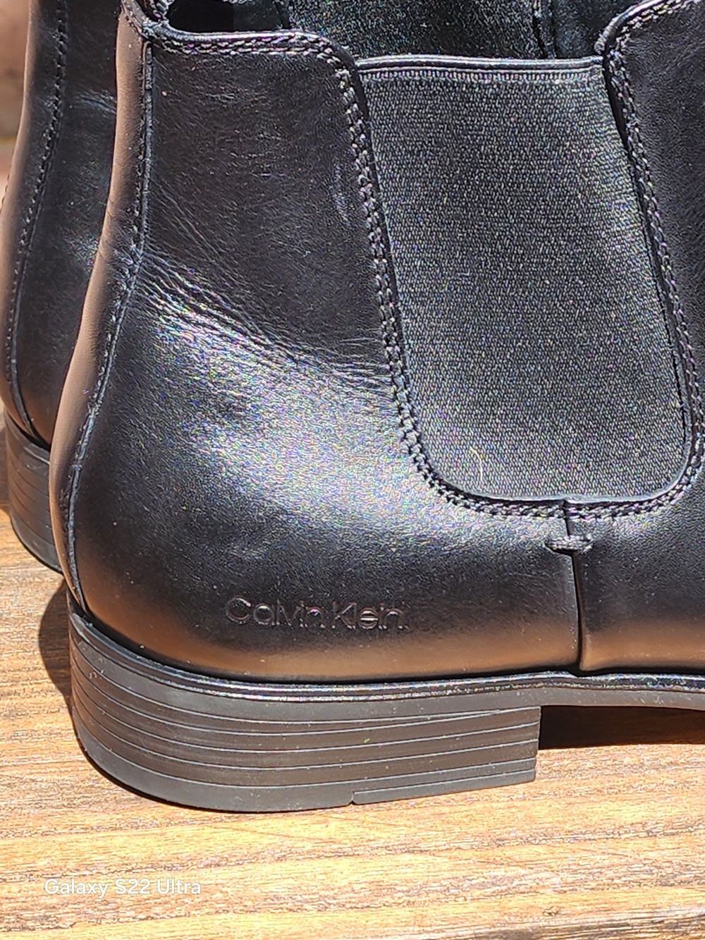 Calvin Klein Men's Donto Black Leather Chelsea Boot Size 11 - Picture 11 of 11